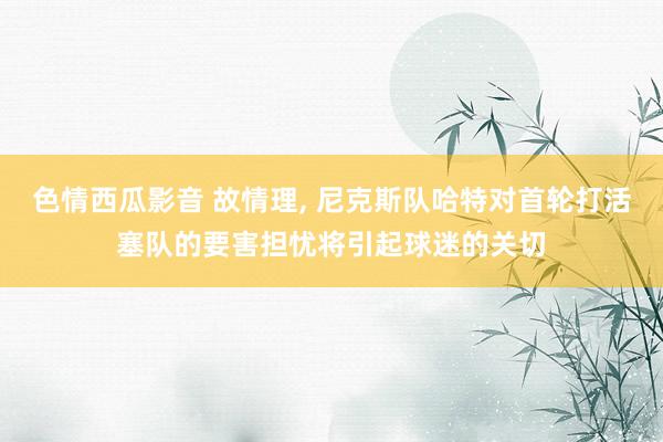 色情西瓜影音 故情理, 尼克斯队哈特对首轮打活塞队的要害担忧将引起球迷的关切