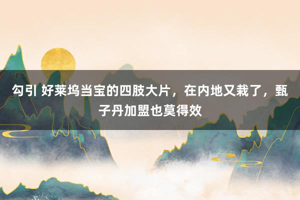 勾引 好莱坞当宝的四肢大片，在内地又栽了，甄子丹加盟也莫得效